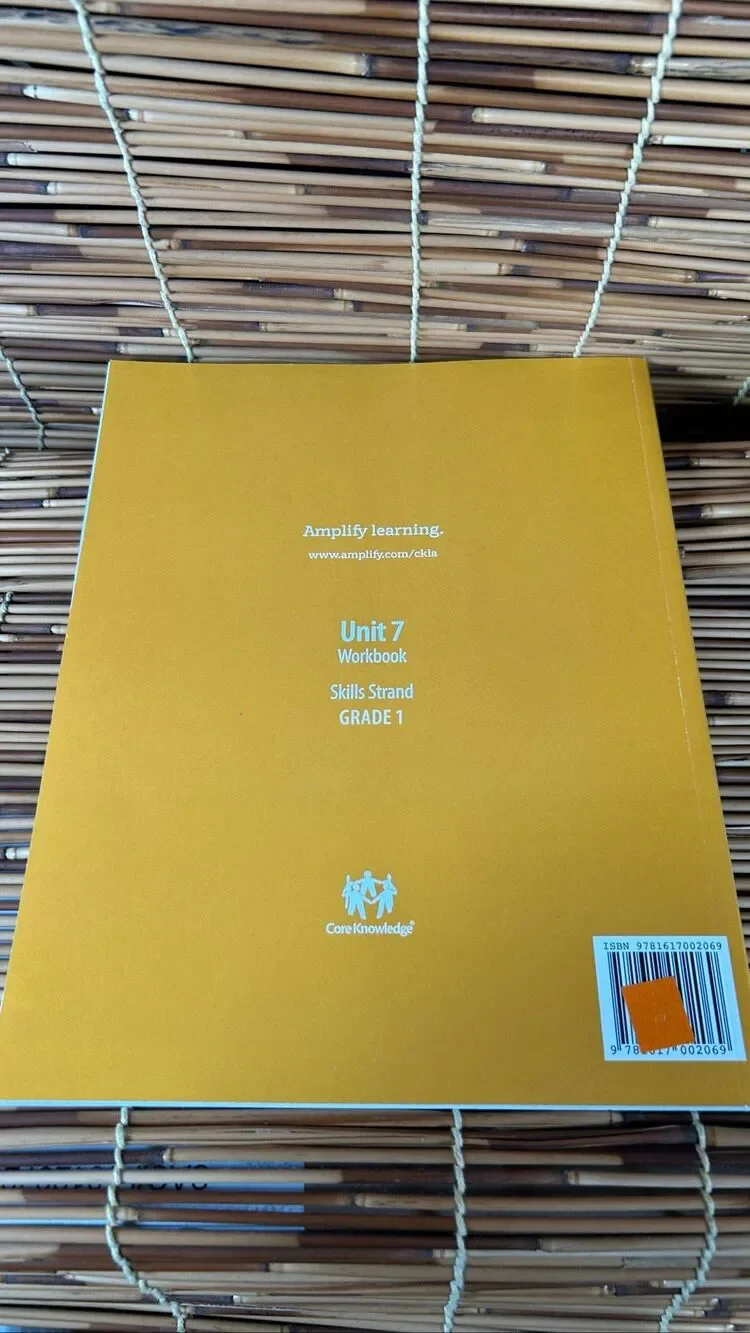 Core Knowledge Grade 1 Unit 7 Workbook Language Arts
